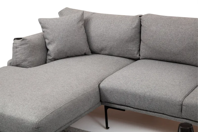 Glenure Sofa m. Divan 4-seters - Grå - Møbler - Sofaer - Sofa med sjeselong