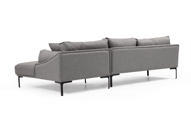 Glenure Sofa m. Divan 4-seters - Grå - Møbler - Sofaer - Sofa med sjeselong