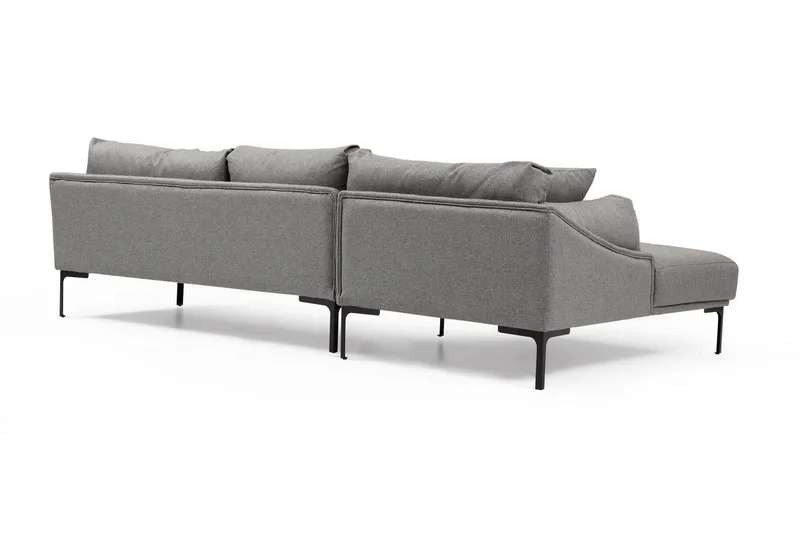 Glenure Sofa m. Divan 4-seters - Grå - Møbler - Sofaer - Sofa med sjeselong