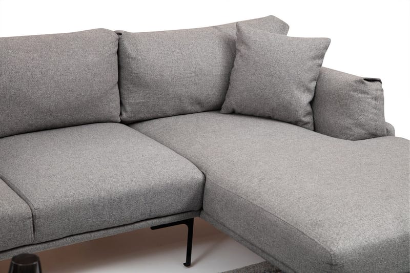 Glenure Sofa m. Divan 4-seters - Grå - Møbler - Sofaer - Sofa med sjeselong