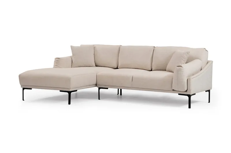 Glenure Sofa m. Divan 4-seters - Krem - Møbler - Sofaer - Sofa med sjeselong