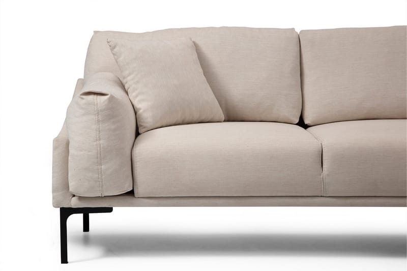 Glenure Sofa m. Divan 4-seters - Krem - Møbler - Sofaer - Sofa med sjeselong