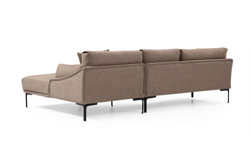 Glenure Sofa m. Divan 4-seters - Mocha - Møbler - Sofaer - Sofa med sjeselong