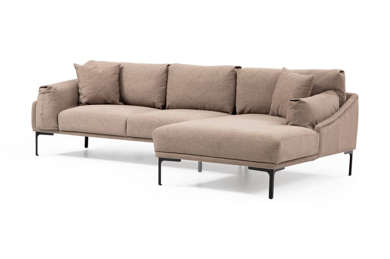 Glenure Sofa m. Divan 4-seters - Mocha - Møbler - Sofaer - Sofa med sjeselong