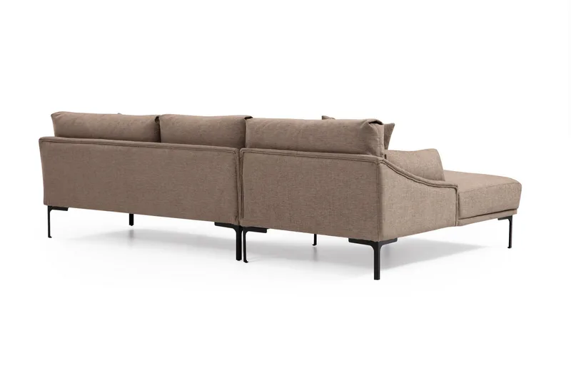 Glenure Sofa m. Divan 4-seters - Mocha - Møbler - Sofaer - Sofa med sjeselong