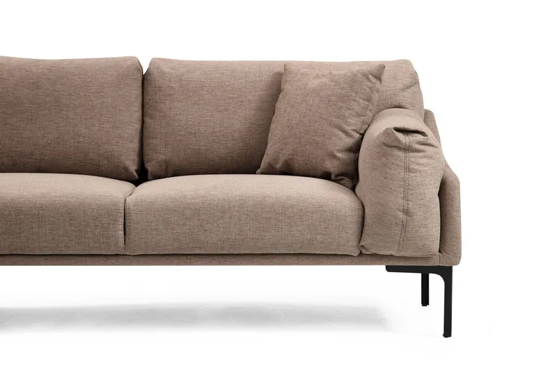 Glenure Sofa m. Divan 4-seters - Mocha - Møbler - Sofaer - Sofa med sjeselong