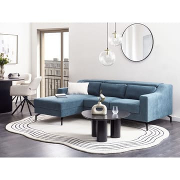 Glosli Venstrevendt Hjørnesofa med Divan og Sjeselong 220 cm i Chenille - Stålblå - Møbler - Sofaer - Sofa med sjeselong