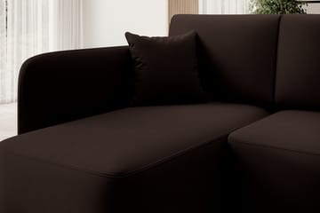 Hadson 3-seter Sofa med Sjeselong - Brun - Møbler - Sofaer - Sofa med sjeselong
