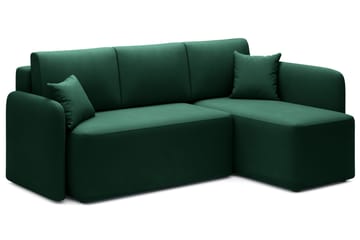 Hadson 3-seters Sofa med Divan - Grønn - Møbler - Sofaer - Sofa med sjeselong