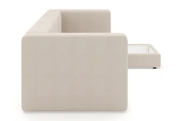 Hagblom 4-seters divansofa med oppbevaring vendbar - Beige - Møbler - Sofaer - Sofa med sjeselong