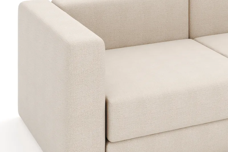 Hagblom 4-seters Divansofa med Oppbevaring Vendbar - Beige - Møbler - Sofaer - Sofa med sjeselong