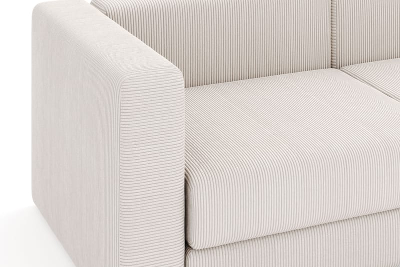 Hagblom 4-seters Divansofa med Oppbevaring Vendbar - Beige - Møbler - Sofaer - Sofa med sjeselong