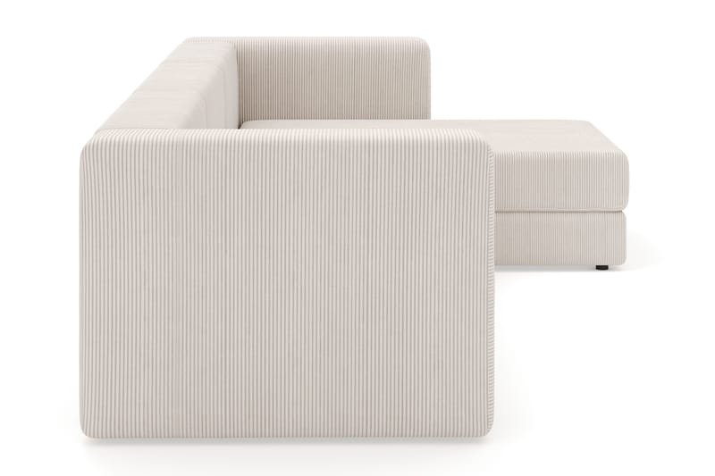 Hagblom 4-seters Divansofa med Oppbevaring Vendbar - Beige - Møbler - Sofaer - Sofa med sjeselong