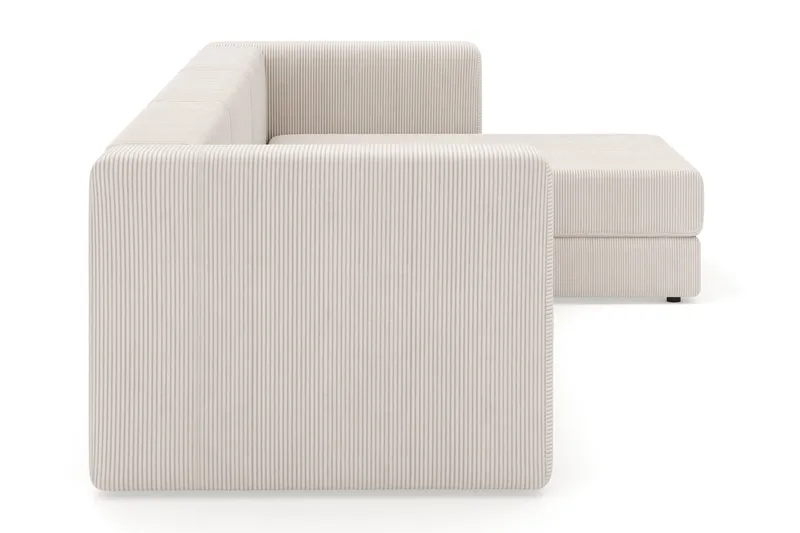 Hagblom 4-seters Divansofa med Oppbevaring Vendbar - Beige - Møbler - Sofaer - Sofa med sjeselong