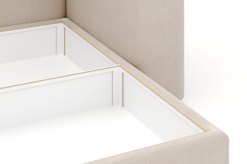 Hagblom 4-seters Divansofa med Oppbevaring Vendbar - Beige - Møbler - Sofaer - Sofa med sjeselong