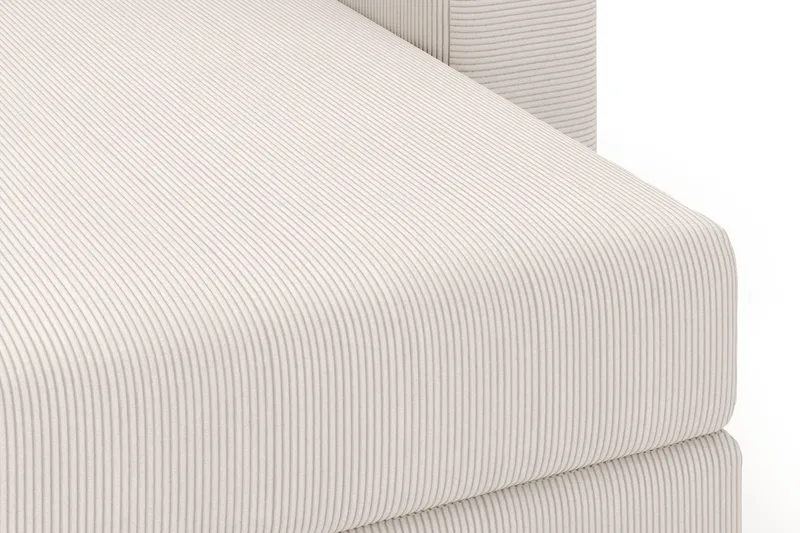 Hagblom 4-seters Divansofa med Oppbevaring Vendbar - Beige - Møbler - Sofaer - Sofa med sjeselong