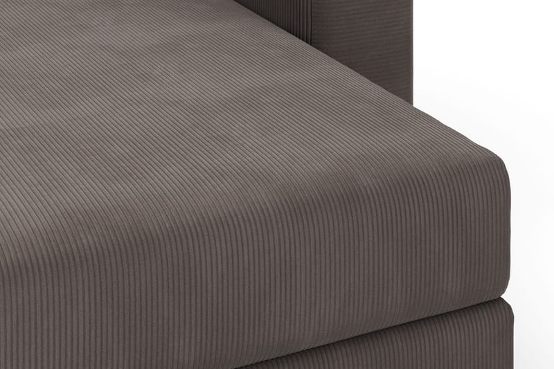 Hagblom 4-seters Divansofa med Oppbevaring Vendbar - Brun - Møbler - Sofaer - Sofa med sjeselong