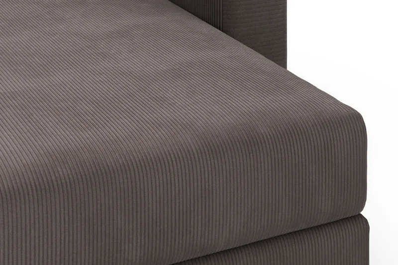 Hagblom 4-seters Divansofa med Oppbevaring Vendbar - Brun - Møbler - Sofaer - Sofa med sjeselong