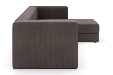 Hagblom 4-seters Divansofa med Oppbevaring Vendbar - Taupe - Møbler - Sofaer - Sofa med sjeselong