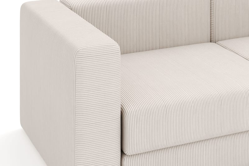 Hagblom 4-seters Vendbar Divansofa 320 cm med Oppbevaring i Mansjester - Beige - Møbler - Sofaer - Sofa med sjeselong