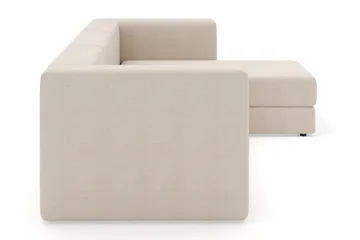 Hagblom 4-seters vendbar divansofa med oppbevaring - Beige - Møbler - Sofaer - Sofa med sjeselong