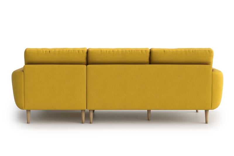 Harrisa Divansofa - Gul - Møbler - Sofaer - Sofa med sjeselong