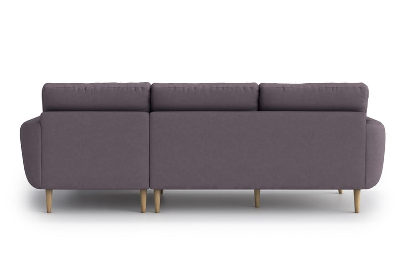 Harrisa Divansofa - Lilla - Sofa med sjeselong - 3 seters sofa med divan