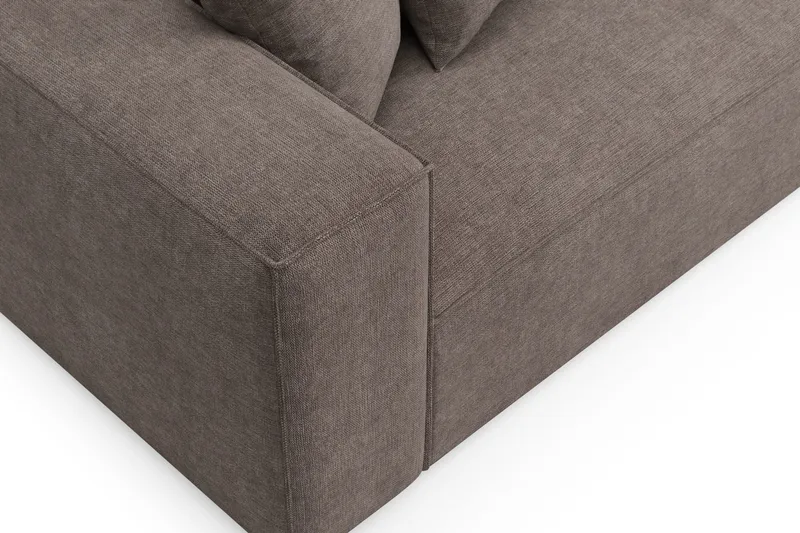 Havana lav 3-seters sofa med vendbar sjeselong - Brun - Møbler - Sofaer - Sofa med sjeselong