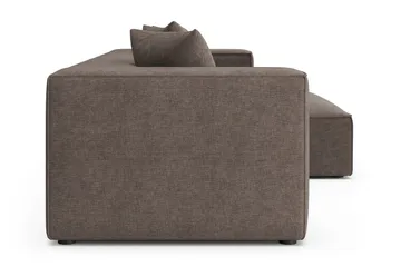 Havana lav 3-seters sofa med vendbar sjeselong - Brun - Møbler - Sofaer - Sofa med sjeselong