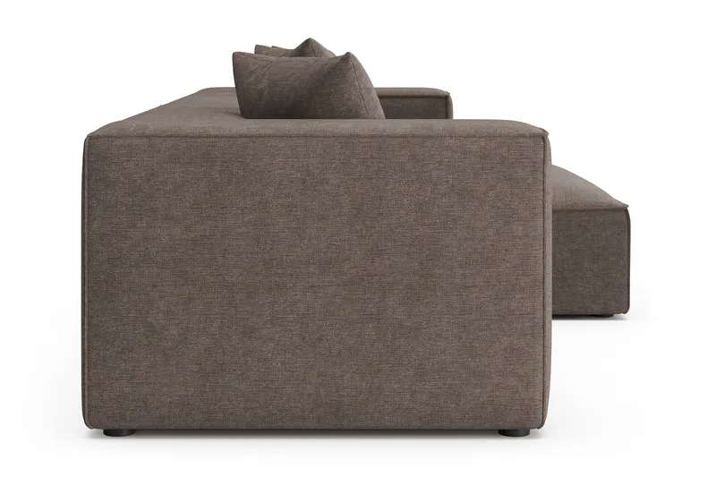 Havana lav 3-seters sofa med vendbar sjeselong - Brun - Møbler - Sofaer - Sofa med sjeselong