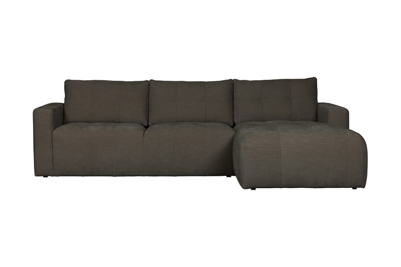 Hippylur 3-Seters Sofa Høyre - Antrasitt - Sofa med sjeselong - 3 seters sofa med divan