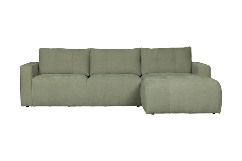 Hippylur 3-Seters Sofa Høyre - Grønn - Sofa med sjeselong - 3 seters sofa med divan