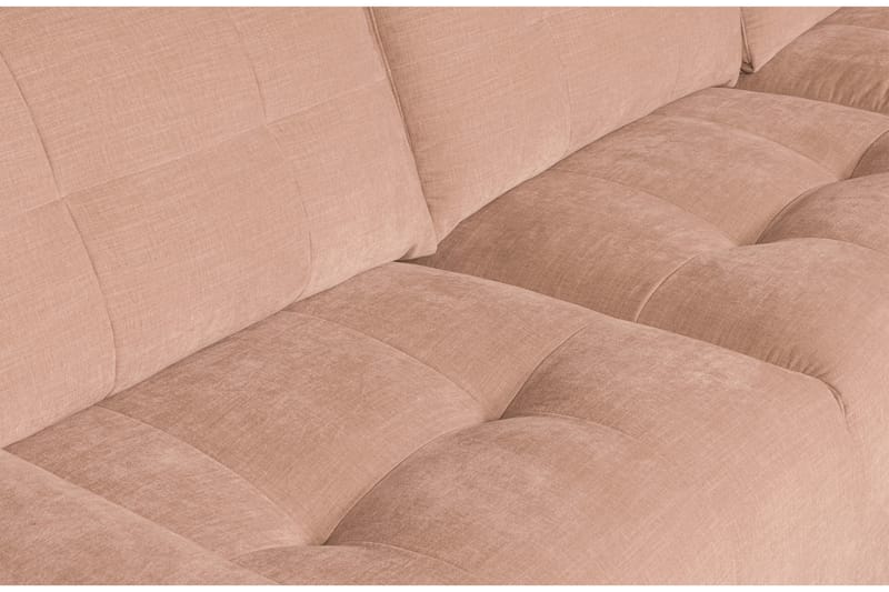 Hippylur 3-Seters Sofa Høyre - Rosa - Sofa med sjeselong - 3 seters sofa med divan