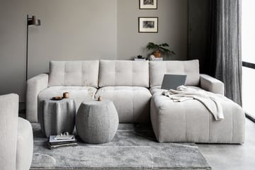 Hippylur 3-Seters Sofa Høyre - Sand - Møbler - Sofaer - Sofa med sjeselong