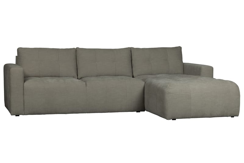 Hippylur 3-Seters Sofa Høyre - Varmgrå - Sofa med sjeselong - 3 seters sofa med divan