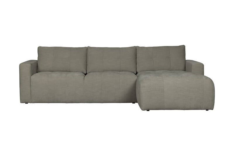 Hippylur 3-Seters Sofa Høyre - Varmgrå - Sofa med sjeselong - 3 seters sofa med divan