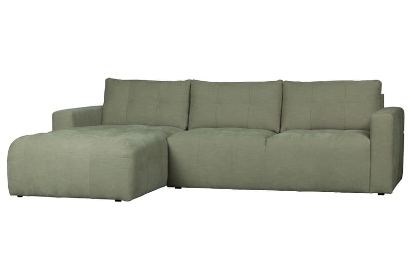 Hippylur 3-Seters Sofa Venstre - Grønn - Sofa med sjeselong - 3 seters sofa med divan