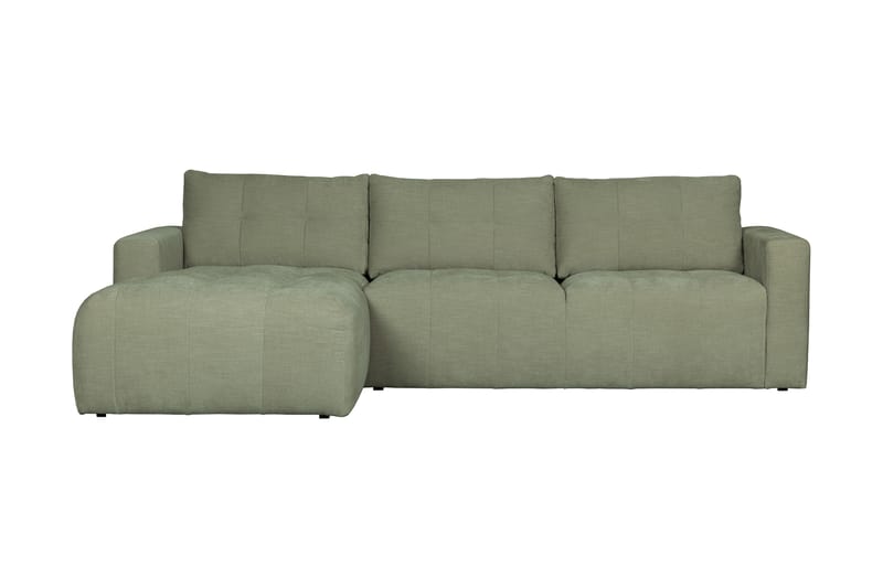 Hippylur 3-Seters Sofa Venstre - Grønn - Sofa med sjeselong - 3 seters sofa med divan