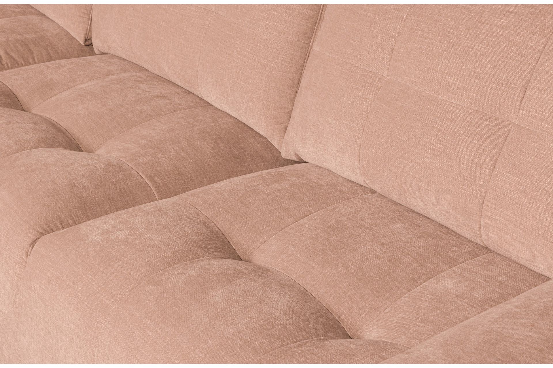 Hippylur 3-Seters Sofa Venstre - Rosa - Møbler - Sofaer - Sofa med sjeselong