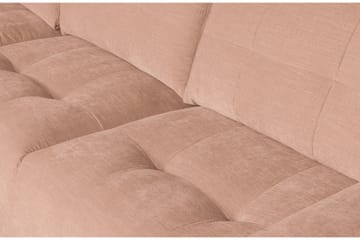 Hippylur 3-Seters Sofa Venstre - Rosa - Møbler - Sofaer - Sofa med sjeselong