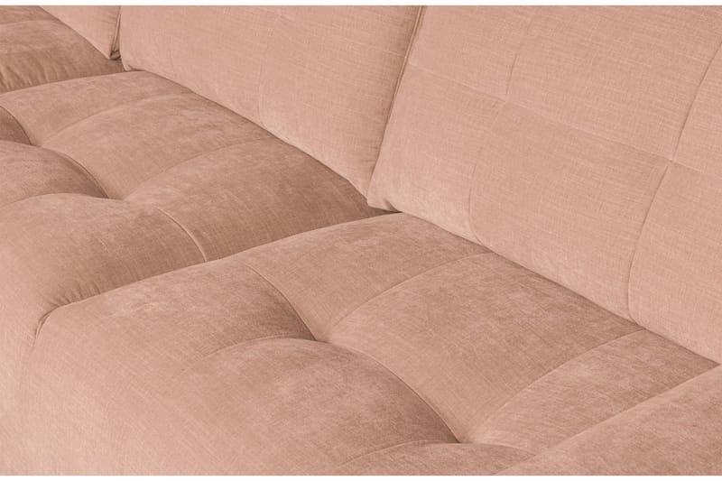 Hippylur 3-Seters Sofa Venstre - Rosa - Sofa med sjeselong - 3 seters sofa med divan