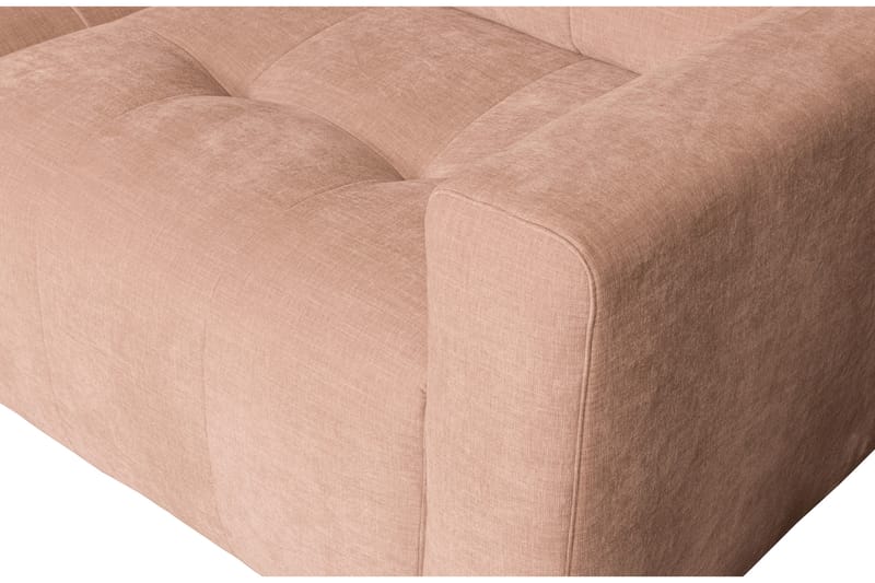 Hippylur 3-Seters Sofa Venstre - Rosa - Sofa med sjeselong - 3 seters sofa med divan