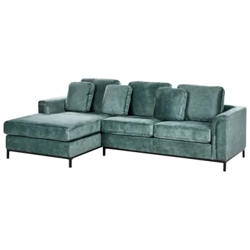 Hjørnesofa 4-seter Oslo høyrevendt - Blågrønn - Møbler - Sofaer - Sofa med sjeselong
