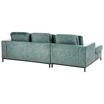 Hjørnesofa 4-seter Oslo høyrevendt - Blågrønn - Møbler - Sofaer - Sofa med sjeselong