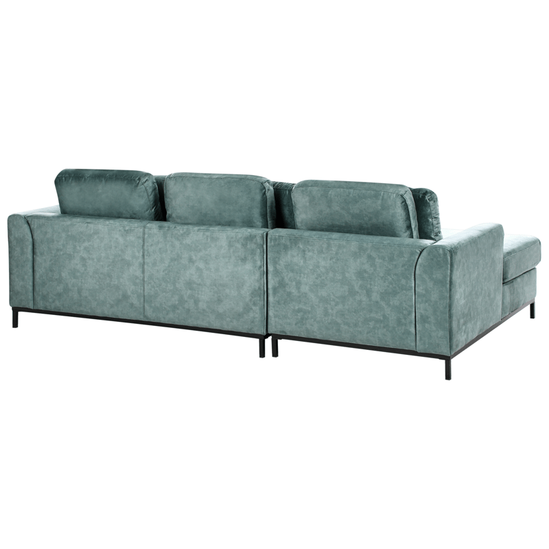 Hjørnesofa 4-seter Oslo høyrevendt - Blågrønn - Møbler - Sofaer - Sofa med sjeselong