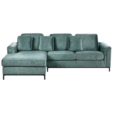 Hjørnesofa 4-seter Oslo høyrevendt - Blågrønn - Møbler - Sofaer - Sofa med sjeselong