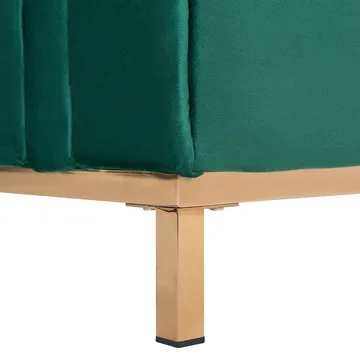 Hjørnesofa 4-seter Oslo venstrevendt - Mørkegrønn - Møbler - Sofaer - Sofa med sjeselong