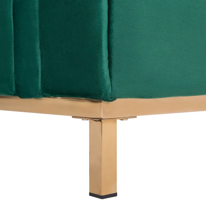 Hjørnesofa 4-seter Oslo venstrevendt - Mørkegrønn - Møbler - Sofaer - Sofa med sjeselong
