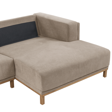 Hjørnesofa 5-seters Veng - Taupe - Møbler - Sofaer - Sofa med sjeselong