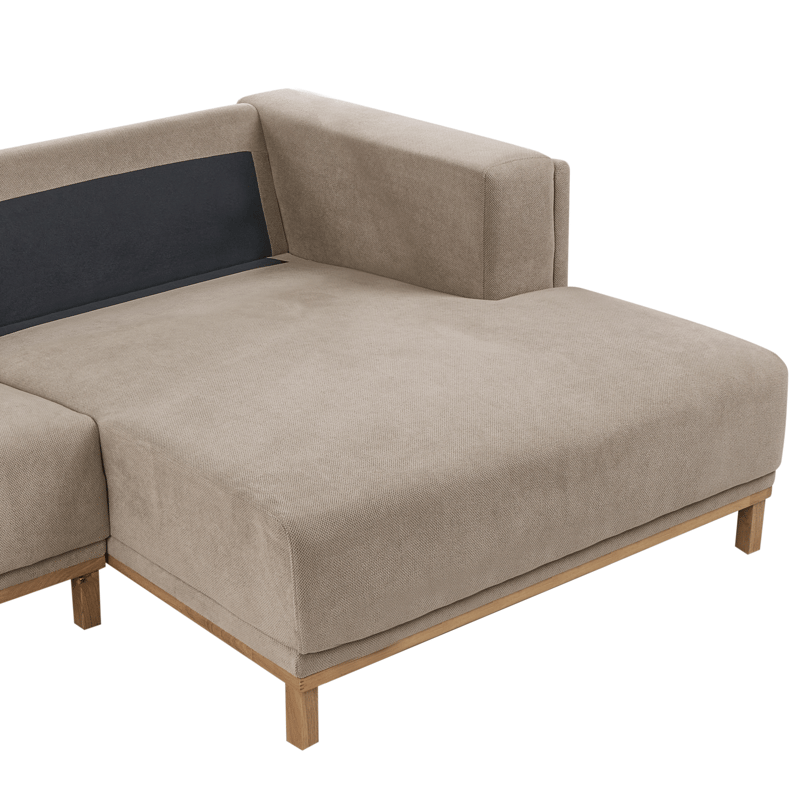 Hjørnesofa 5-seters Veng - Taupe - Møbler - Sofaer - Sofa med sjeselong